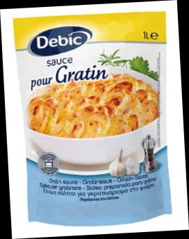 Les sauces à la crème et l’appareil pour gratin Debic
