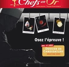 Participez au prochain concours Les Chefs en Or