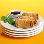 Nems au poulet, Sauté de bœuf et Doré de colin par Brake
