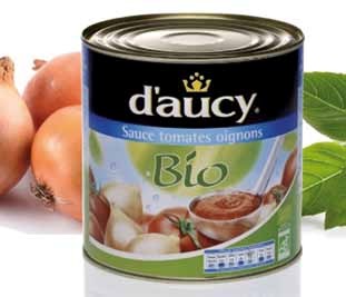 D’aucy FoodServices présente sa sauce tomates oignons Bio