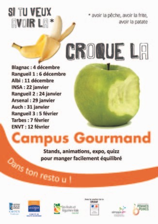 La pomme, un fruit à croquer au Crous de Toulouse
