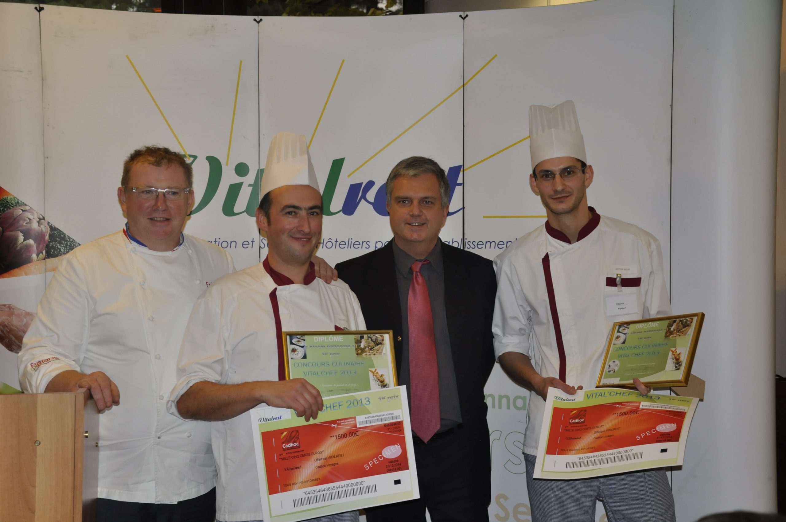 Christophe Artaut et Christophe Marland vainqueurs du concours Vitalchef 2013