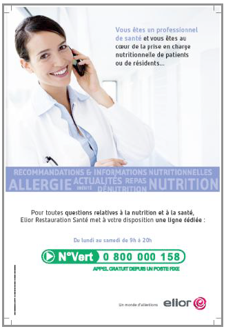 Elior confirme son expertise nutritionnelle avec un nouveau numéro vert