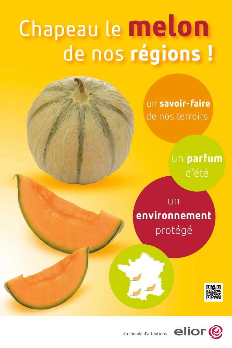 Des melons français pour les convives Elior