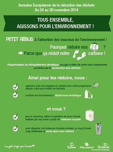 Compass Group France lutte pour la réduction des déchets