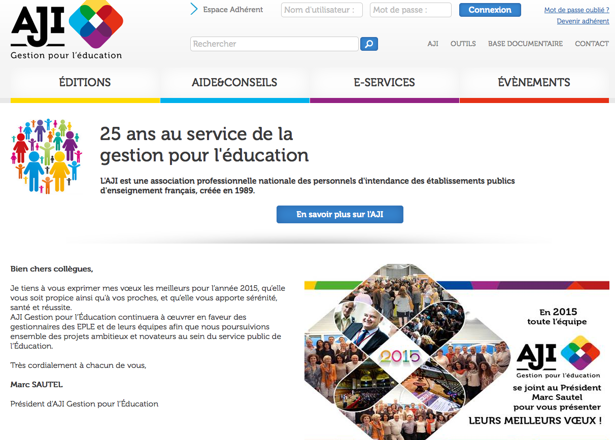 Nouveau site Internet et Rencontres de l’Intendance 2015 pour l’Aji