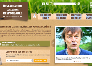 Lancement du 1er portail de la Restauration Collective Responsable par la Fondation Nicolas Hulot