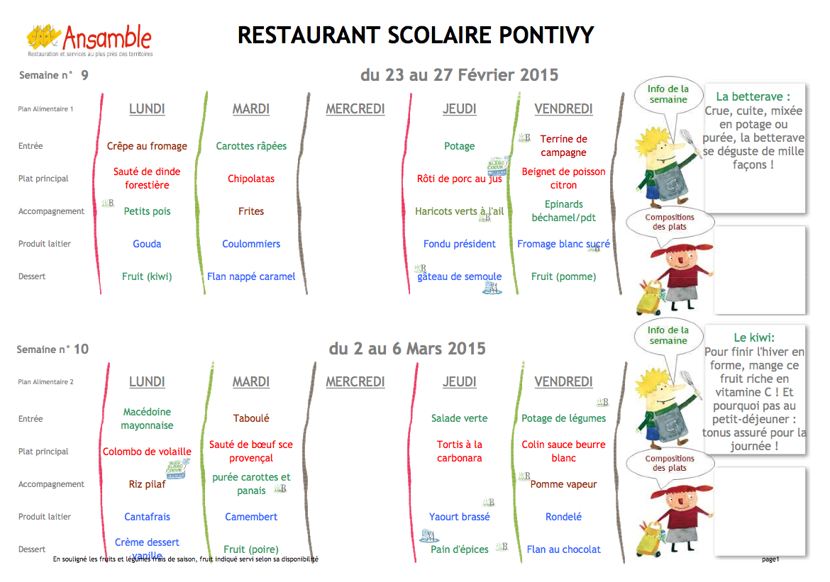 Pontivy signe de nouveau avec Ansamble pour sa restauration scolaire
