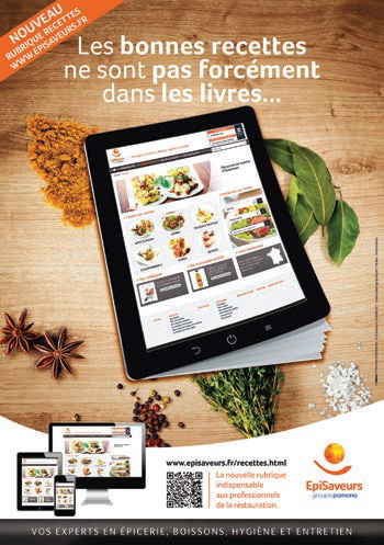 La rubrique « Recettes » sur le site web d’EpiSaveurs
