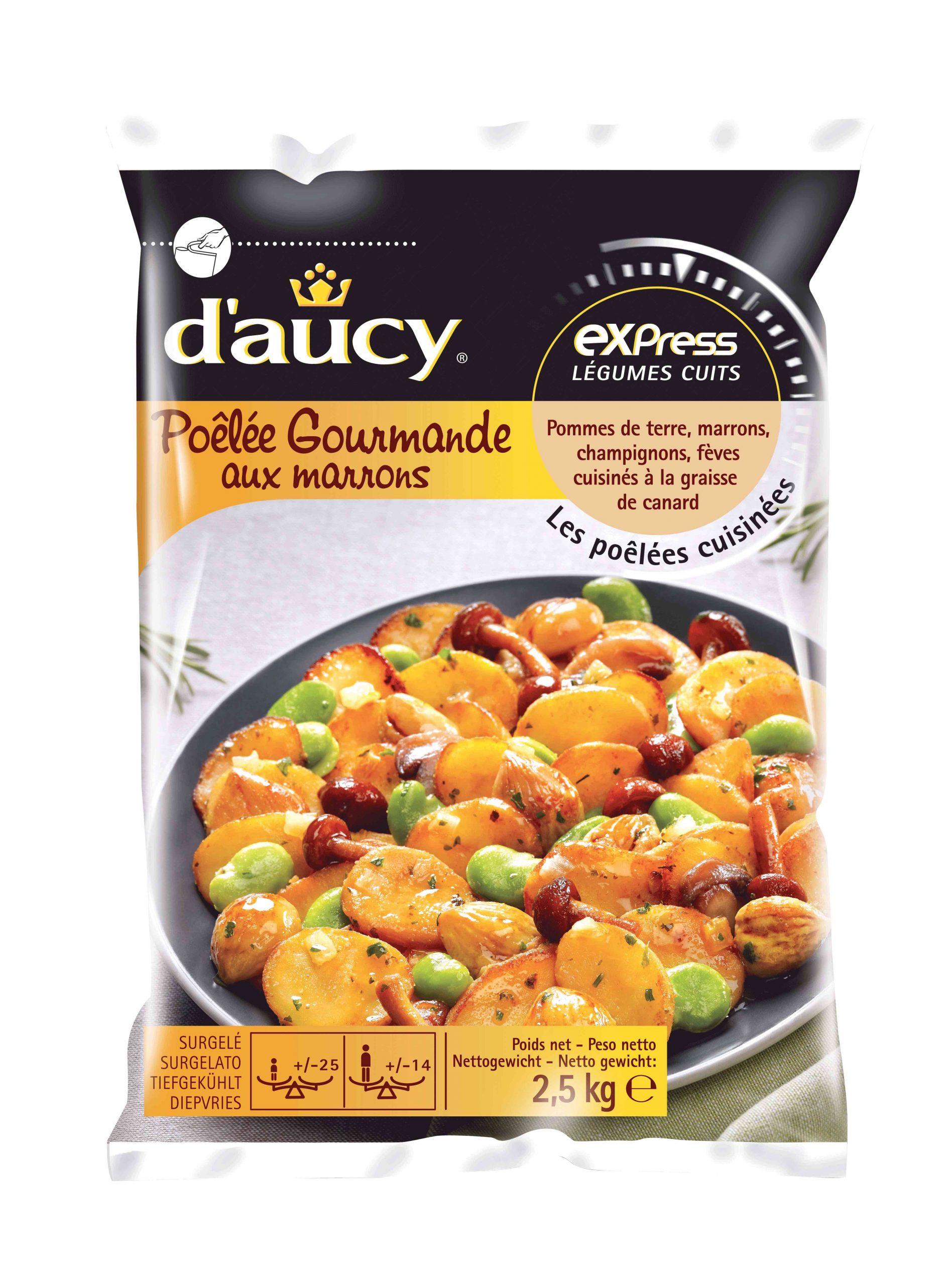 Une nouvelle Poêlée Gourmande aux marrons par d’aucy FoodServices