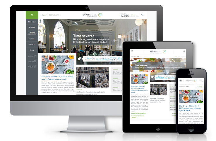 Un nouveau site Internet pour Elior Group