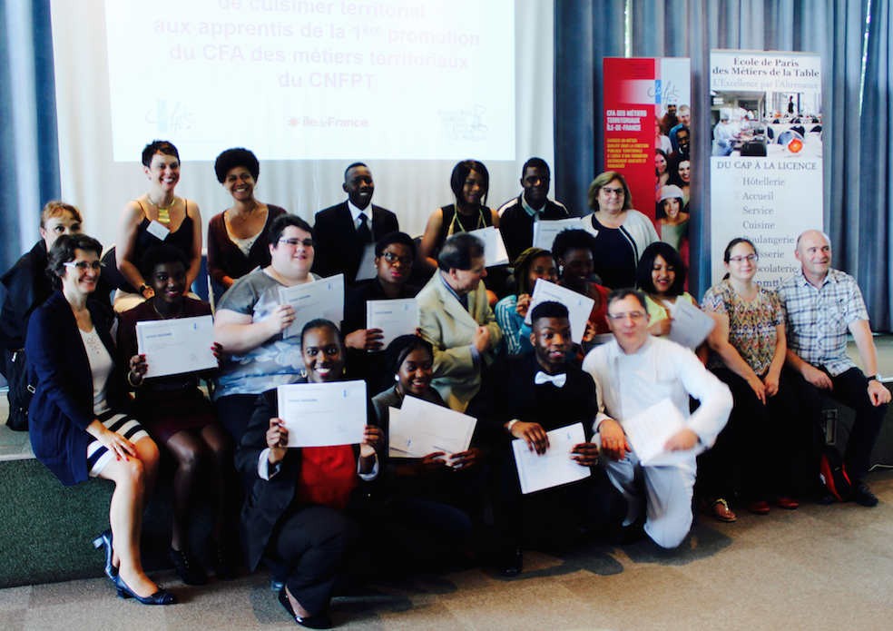 13 étudiants diplômés « Cuisinier territorial »