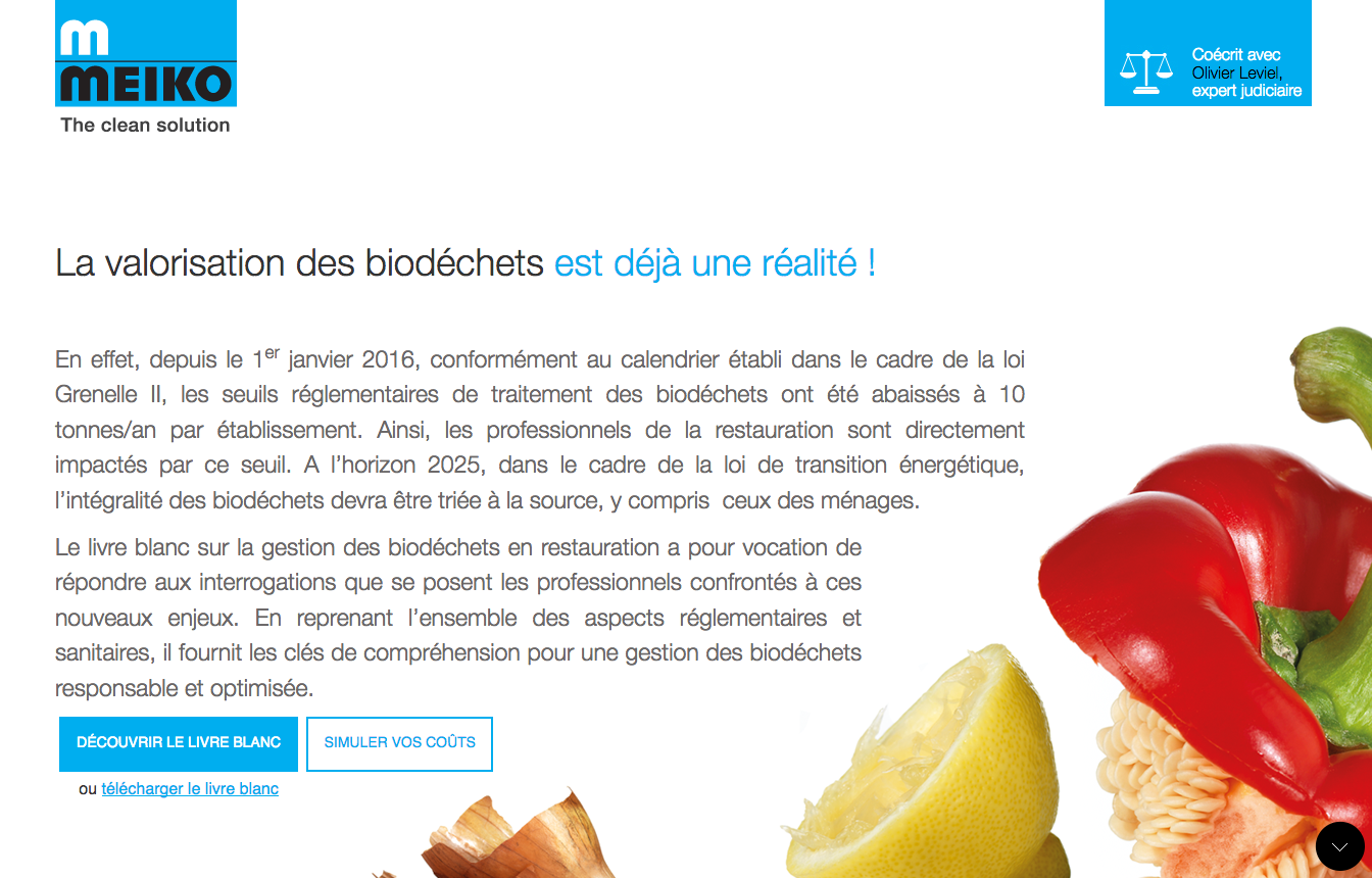 Biodéchets : Meiko toujours plus engagé dans l’accompagnement professionnel