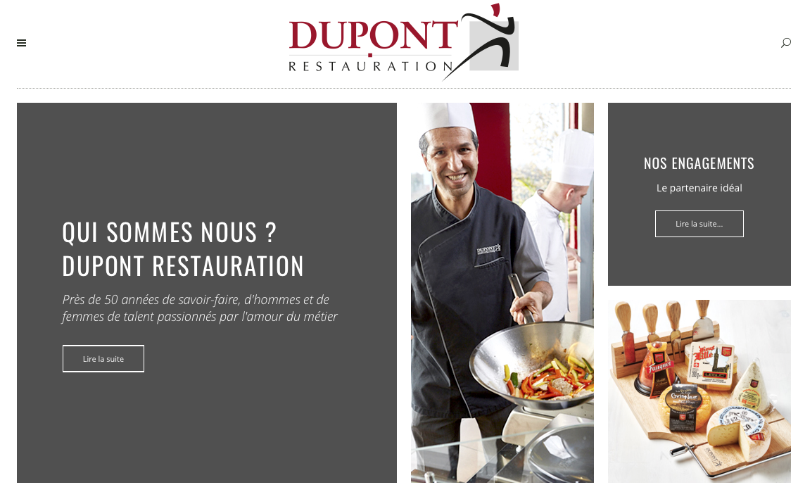 Un nouveau site Internet moderne et intuitif par Dupont Restauration