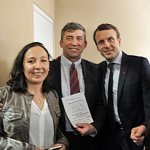 Les attentes de la restauration collectives présentées par Eric Lepêcheur à Emmanuel Macron