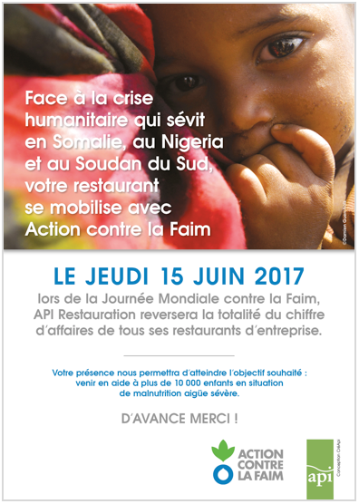 200 891 € collectés par Api Restauration pour Action Contre la Faim