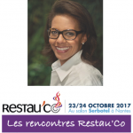 Audrey Pulvar, présidente de la FNH, aux Rencontres Restau’Co à Serbotel