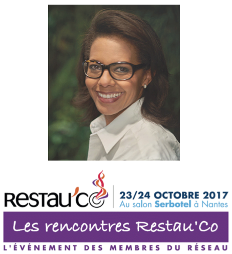 Audrey Pulvar, présidente de la FNH, aux Rencontres Restau’Co à Serbotel