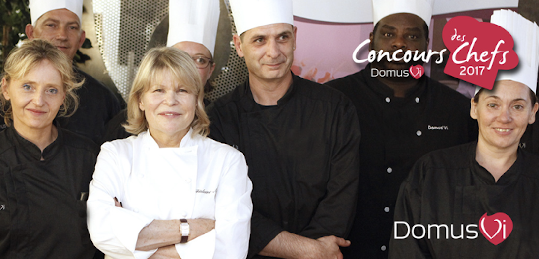 Ghislaine Arabian à la rencontre des lauréats du concours des Chefs DomusVi 2017