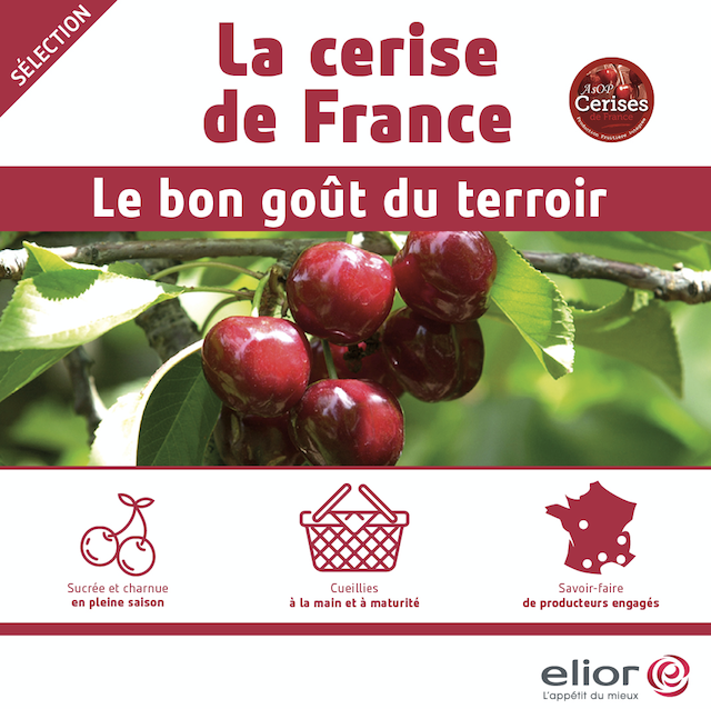 Les cerises à l’honneur dans les restaurants Elior