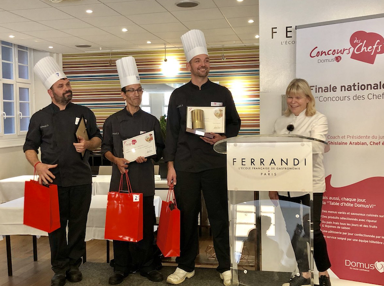 Jérôme Galland remporte la 3ème édition du Concours des Chefs DomusVi