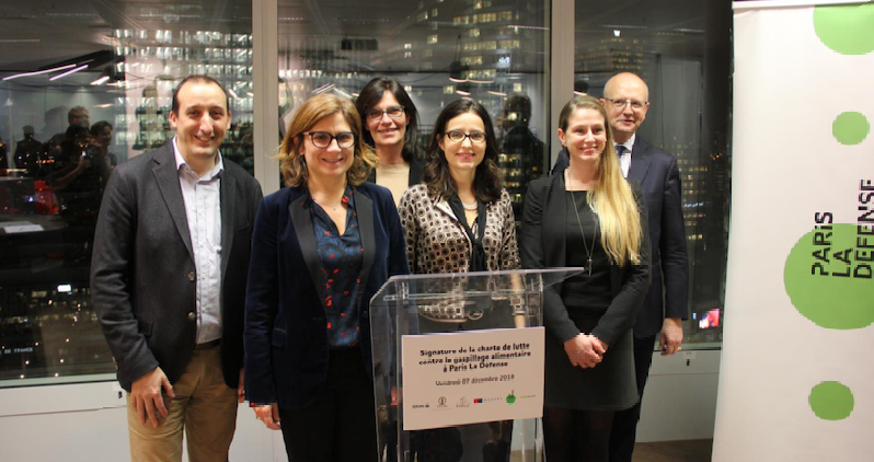 5 grandes entreprises de Paris La Défense s’engagent contre le gaspillage alimentaire