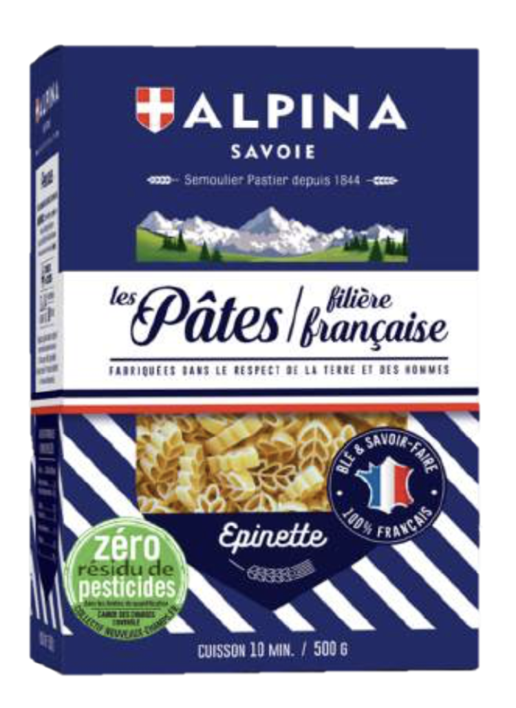 Des pâtes Filières Françaises bientôt « Zéro Résidu de Pesticides » pour Alpina Savoie