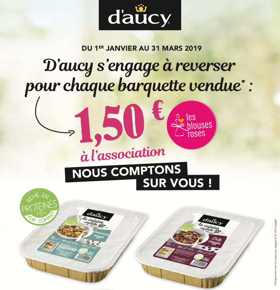 D’aucy Food Service se mobilise pour les Blouses Roses