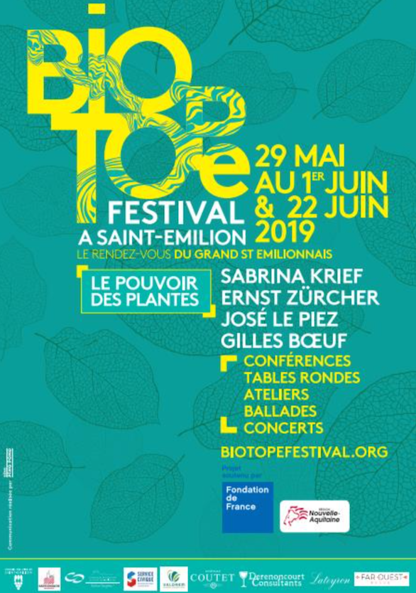 « Le pouvoir des plantes », thème du Biotope Festival à Saint-Emilion