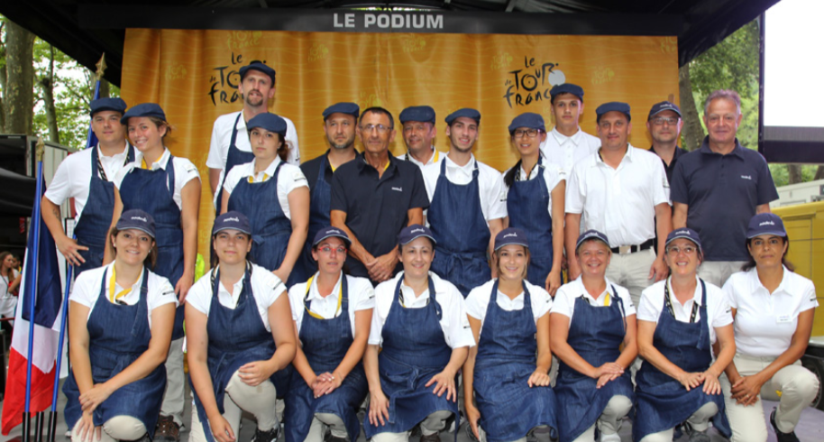 Les équipes de Sodexo mobilisées pour le Tour de France