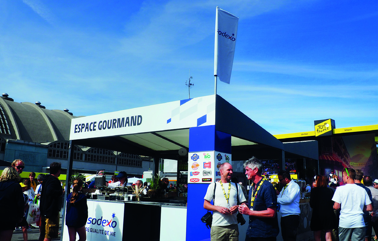 Les équipes Sodexo jouent le contre-la-montre sur le Tour de France