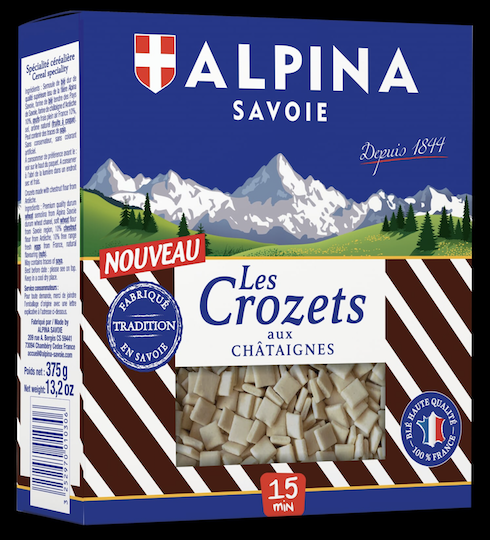 Les Crozets aux châtaignes, nouvelle recette par Alpina Savoie