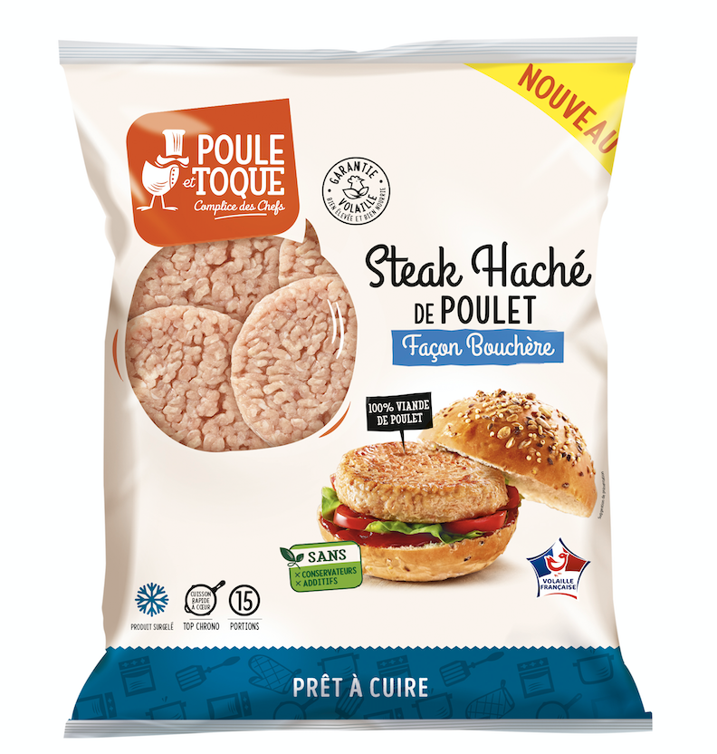 Poule et Toque : le Steak Haché de Poulet, façon bouchère distingué