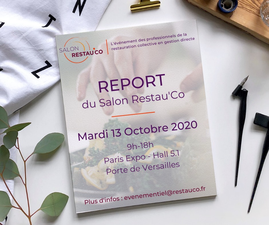 Report du Salon Restau’Co en octobre