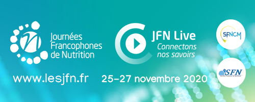 Une édition 100% digitale pour les Journées Francophones de Nutrition 2020