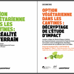 Option végétarienne à la cantine : une solution efficace et bénéfique pour l’environnement /la santé selon Greenpeace et l’AVF