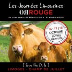 Les Journées Limousines Or Rouge de Beauvallet / CV Plainemaison de retour du 16 au 18 octobre à Limoges