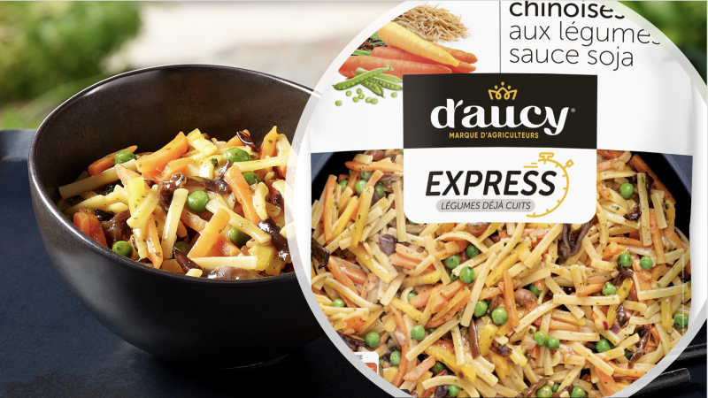 Les « Nouilles chinoises aux légumes », une recette d’aucy foodservice