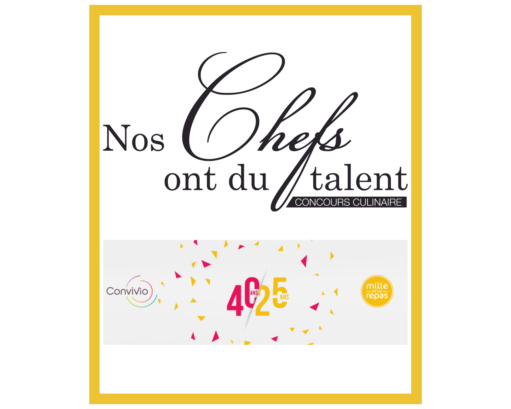 Concours « Nos chefs ont du talent » : 10 duos finalistes