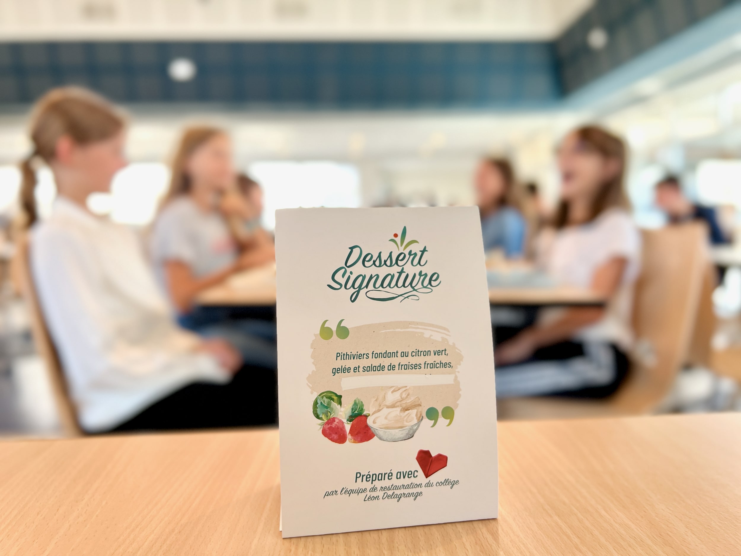 Le Menu Signature Loiret dégusté par les collégiens de Neuville-aux-Bois