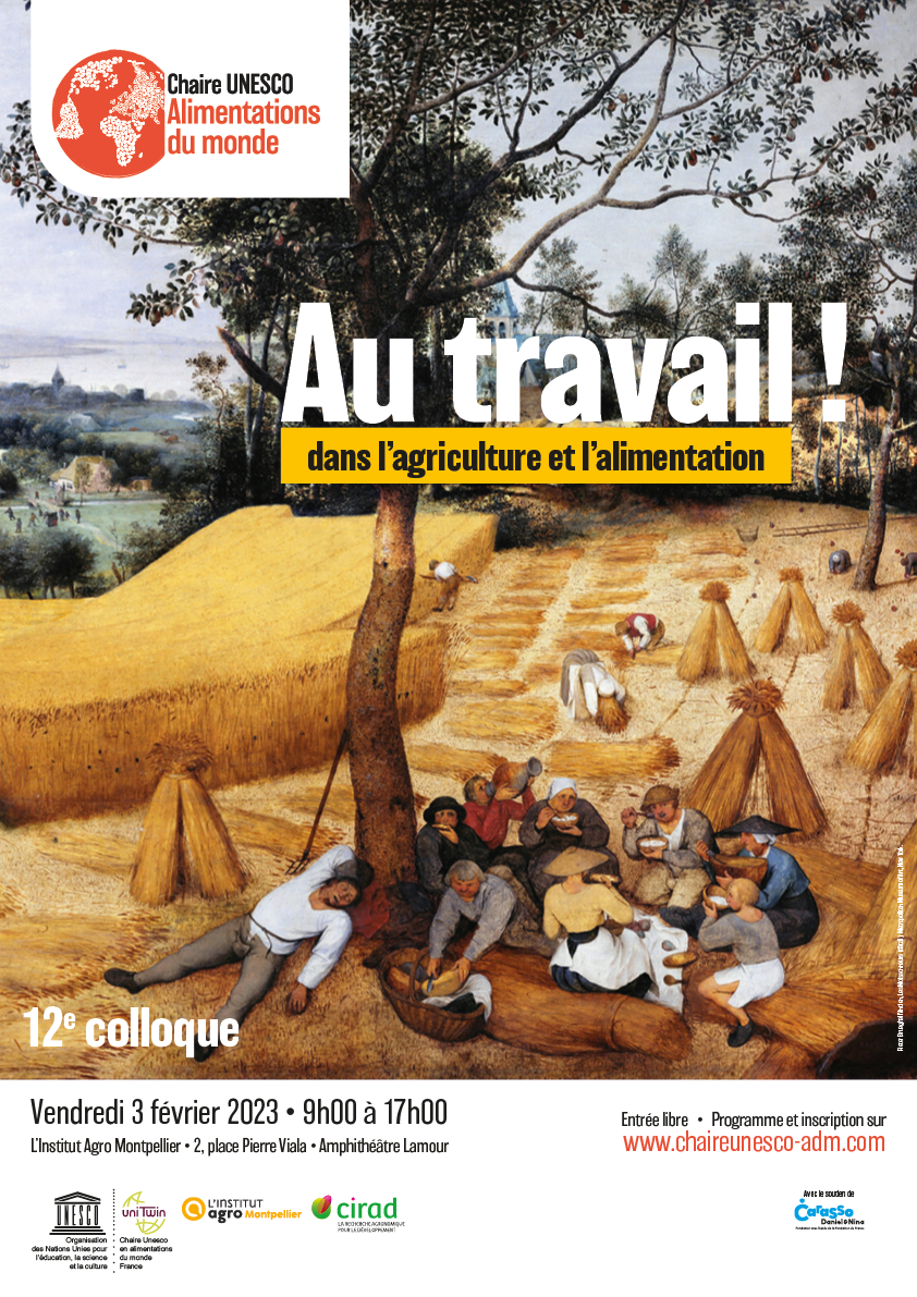 Le « travail dans les systèmes agricoles et alimentaires », au menu du colloque de la Chaire Unesco Alimentation du monde