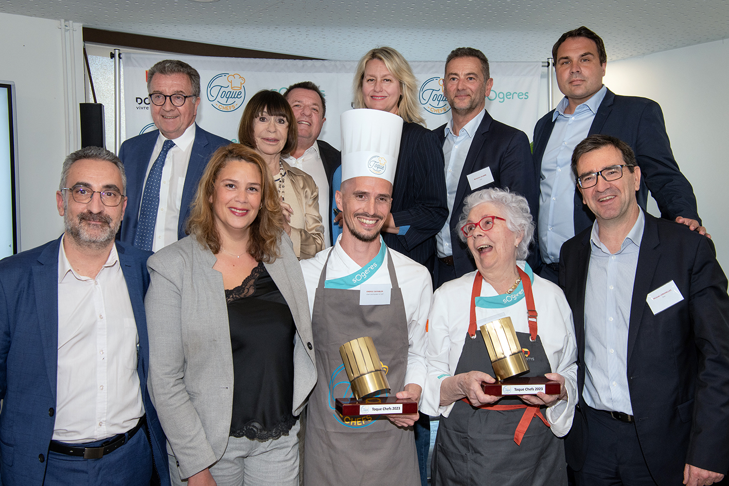 Le chef Emeric Cathelin et sa résidente Colette Fécamp remportent le concours « Toque Chefs »