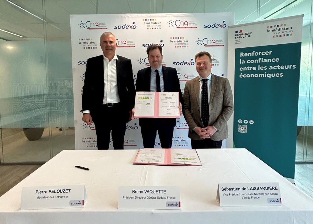 Sodexo France : signature de la nouvelle charte Relations Fournisseurs ...