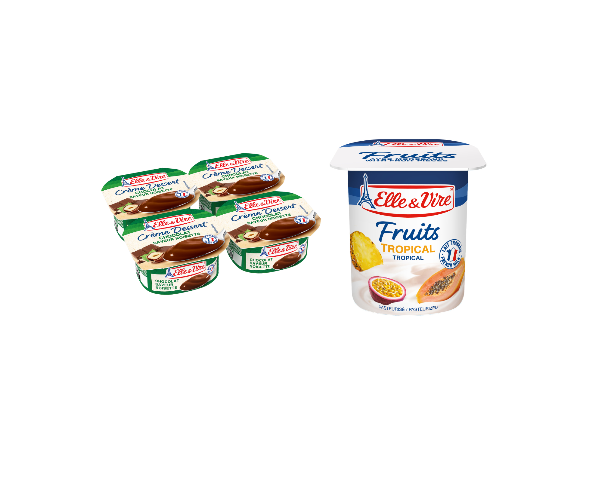 Elle & Vire : du nouveau pour les deux gammes de desserts en portion