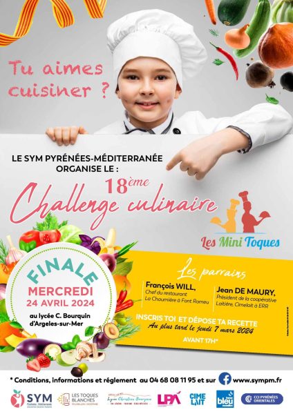 Le 18e challenge Les Mini Toques organise sa finale le 24 avril 2024