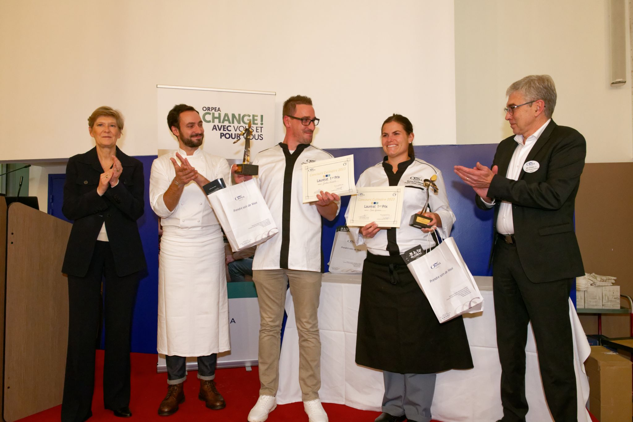 Manon Giannone et Jonathan Lambotte remportent le Trophée culinaire Orpéa France 2023