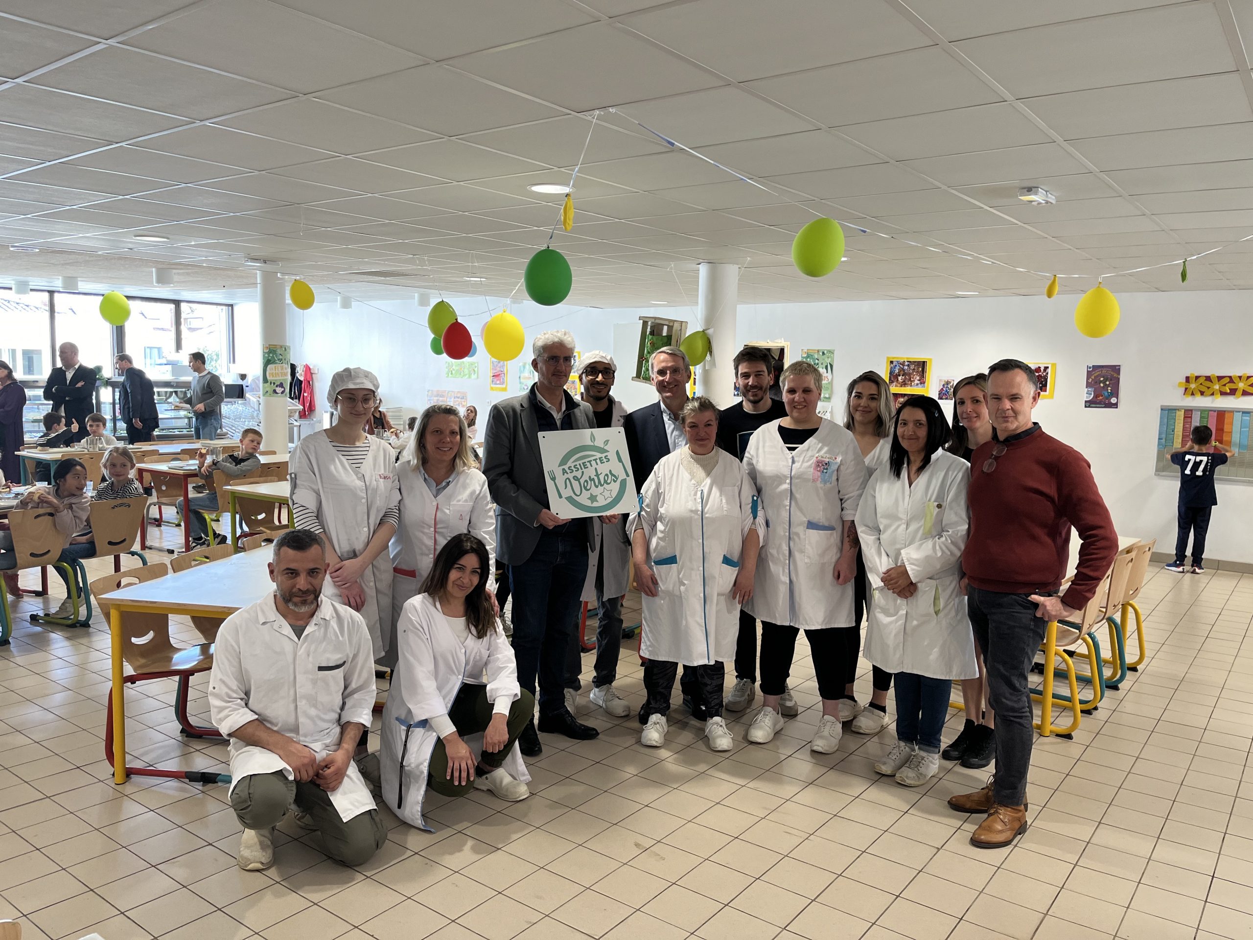 Pessac reçoit le label Assiettes Vertes 1*