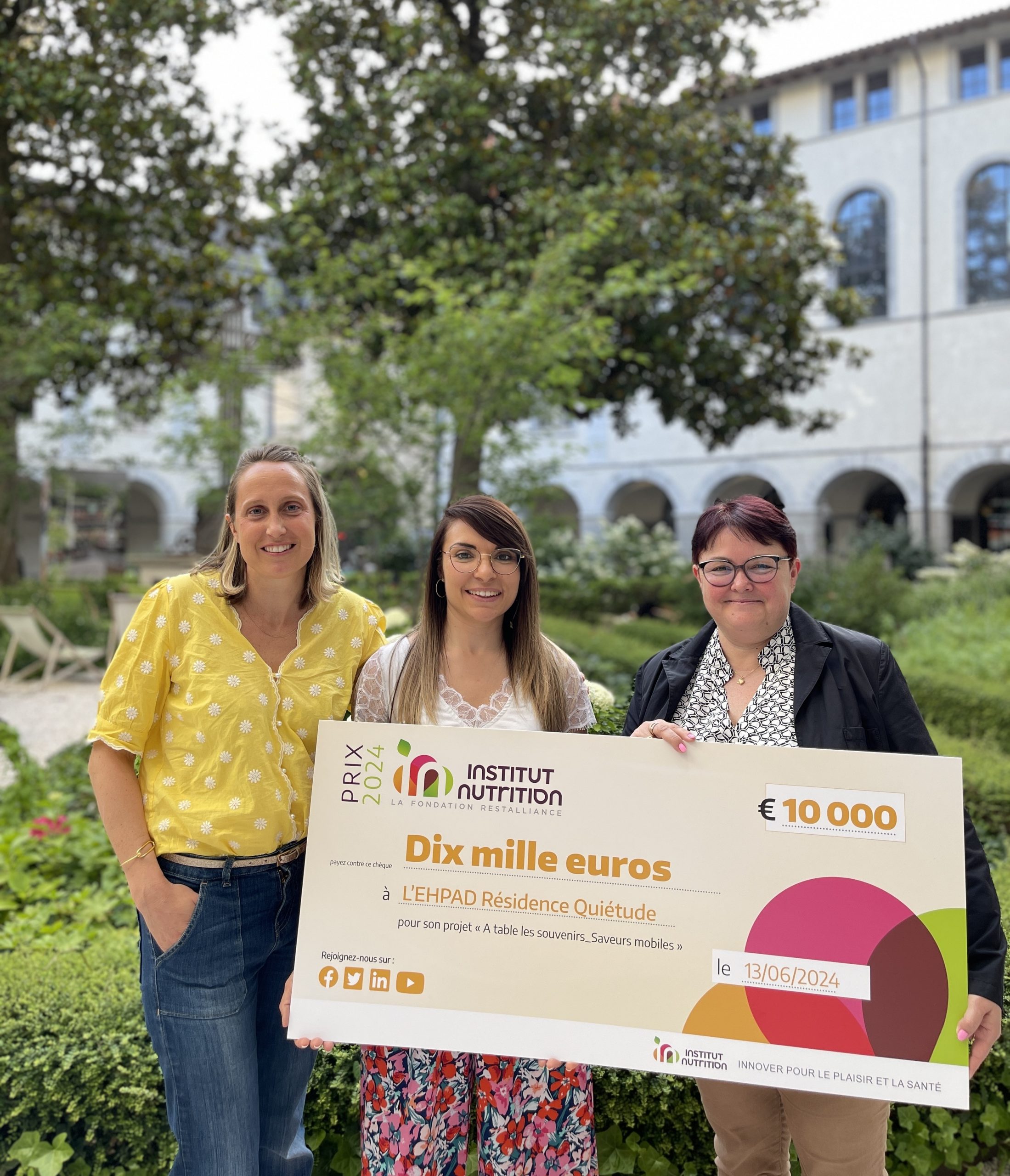 Le projet « À table les souvenirs » remporte le Prix de l’Institut Nutrition 2024