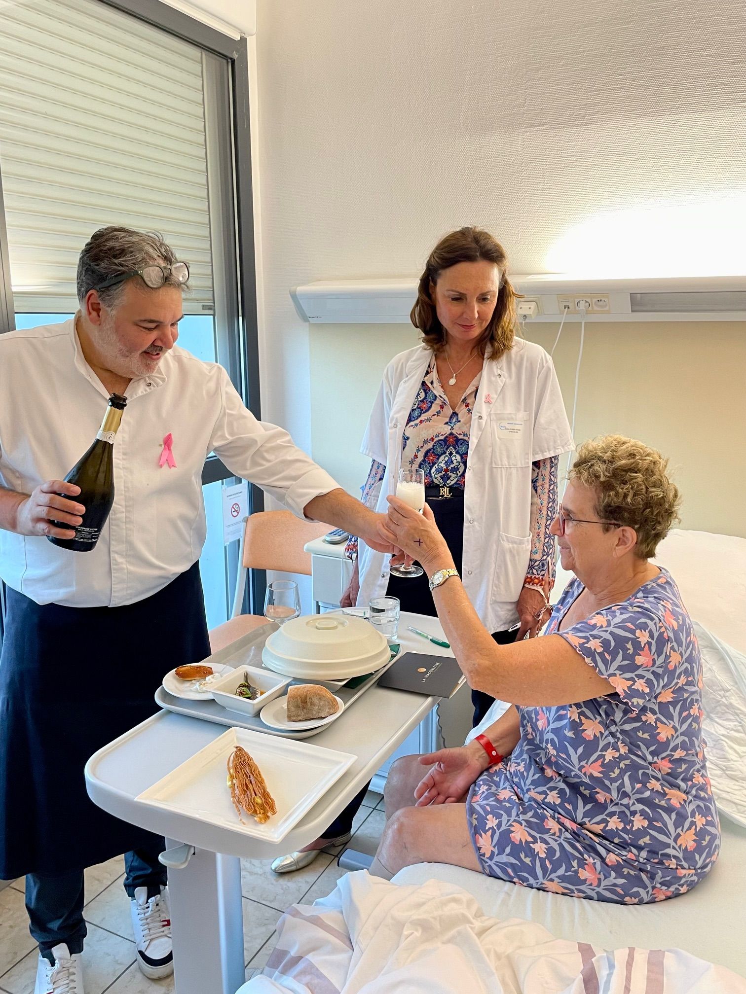 Des dîners gastronomiques à l’hôpital dans le cadre d’Octobre Rose