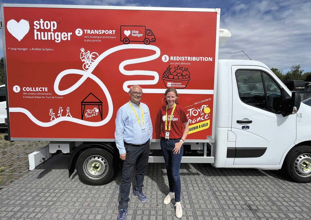 Antigaspi sur le Tour de France avec Sodexo et Stop Hunger